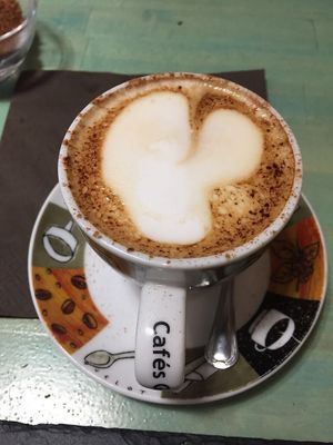 Cappuccino  at Amaranta Biobar in Valencia