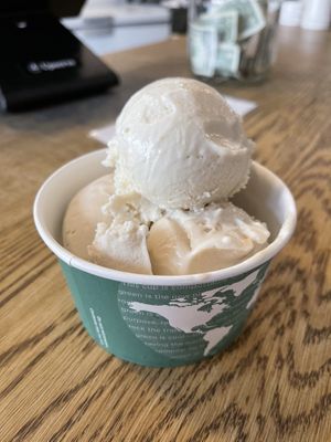 Lemon Bar on bottom, piña colada atop - Yummy   at Crepe and Spoon in Minneapolis