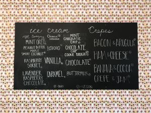 An example of their choices! at Crepe and Spoon in Minneapolis