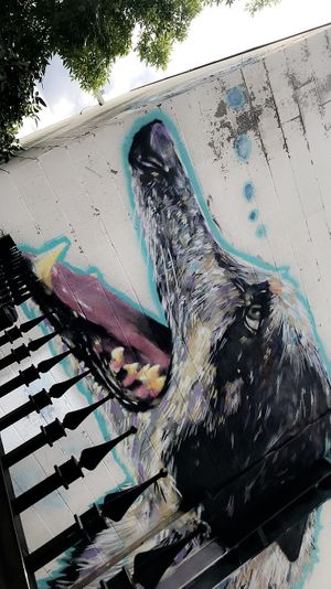 don’t miss the street art on side of building (behind fence) at Crepe and Spoon in Minneapolis