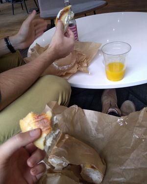 Rosemary bagels! at Rise Bagel Co. in Minneapolis