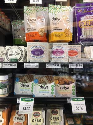 Massive Vegan cheese selection at Boise Co-op in Meridian