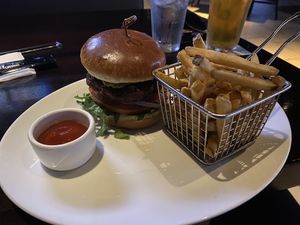 Beyond Burger™ with French Fries. at Yard House in King Of Prussia
