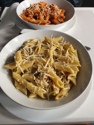 Vegan mushroom  and cream pasta at ZN Pizza in Lille
