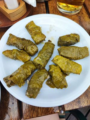 Gefüllte Weinblätter at Taverna Kalyva in Crete