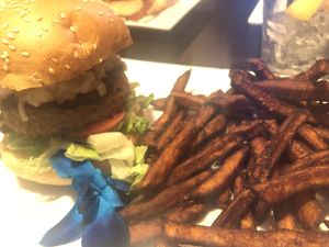 Brunch burger  at Park Avenue Grill in Amityville