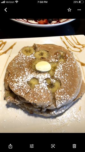 Banana pancakes  at Park Avenue Grill in Amityville