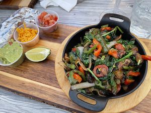 Veggie fajitas   at Park Avenue Grill in Amityville