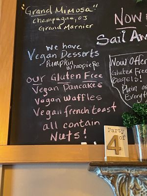 I was too full for dessert but happy to see there were options  at Park Avenue Grill in Amityville