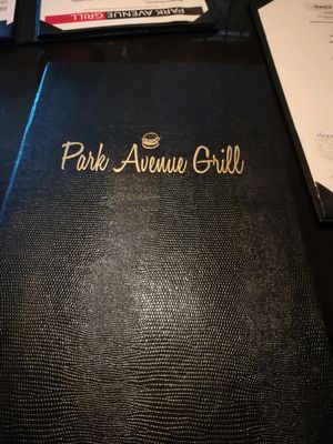 menu at Park Avenue Grill in Amityville