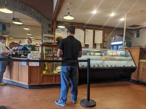 Interior of establishment at Bagelry in Bellingham
