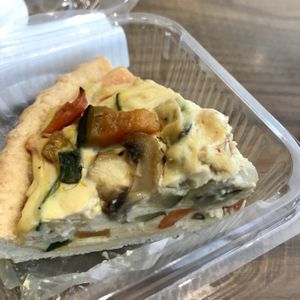 Vegan quiche  at Croissant Marche in Hiroshima