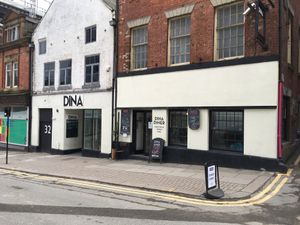 Outside at Dina Diner in Sheffield