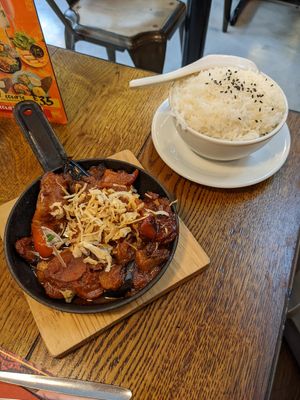 Tamarind aubergine at Banana Tree in Oxford