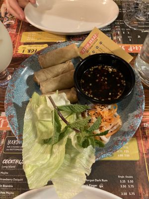 Vegan Spring Rolls  at Banana Tree in Oxford