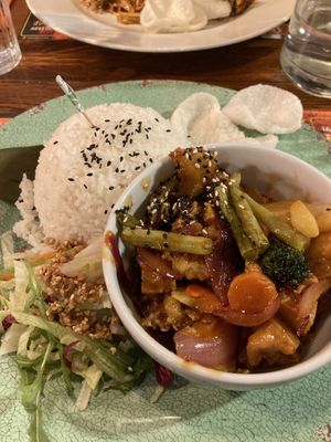 Speciality Sweet and Sour with Vegan Bites  at Banana Tree in Oxford