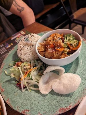 Sweet & sour vegan bites at Banana Tree in Oxford