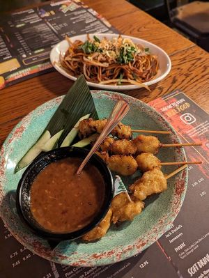 Vegan dishes at Banana Tree in Oxford