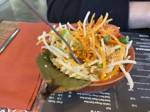 Papaya salad without the dressing added  at Banana Tree in Oxford