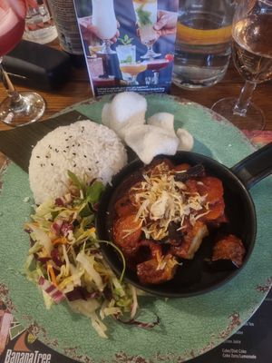 Aubergine and tofu curry at Banana Tree in Oxford
