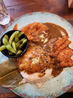vegan Katsu curry at Banana Tree in Oxford