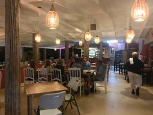 Cosy indoor / outdoor seating  at The Fig Tree in Port Elizabeth