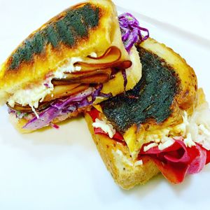 1/2 Reuben 1/2 Georgia Blonde Panini at Locali in West Hollywood