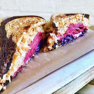 The famous Vegan Reuben at Locali in West Hollywood