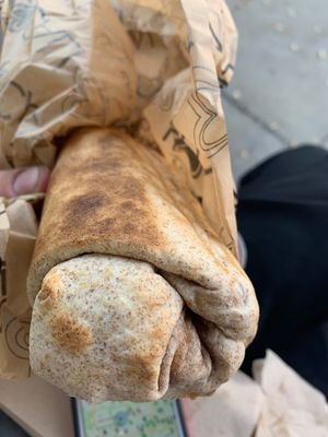 Their famous, revered vegan burrito ! at Locali in West Hollywood