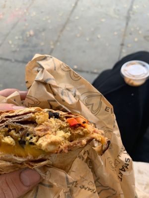 Vegan burrito  at Locali in West Hollywood