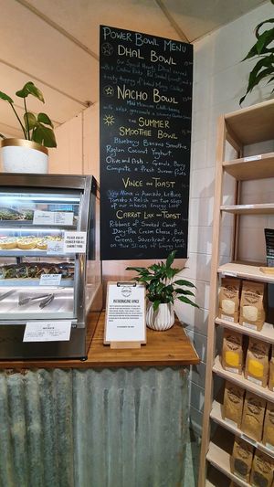 Blackboard menu ~ Nice variety at Power Plant Organic Store in Whangarei