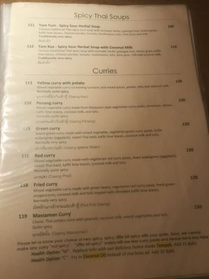 Menu is many pages  at Ethos in Bangkok