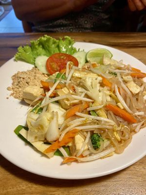 Vegan pad thai    at Ethos in Bangkok