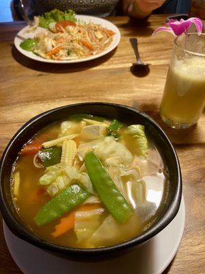 spicy thai soup   at Ethos in Bangkok