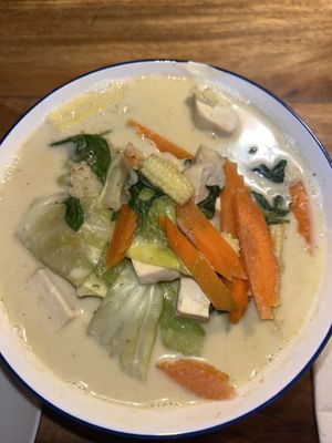 Green curry  at Ethos in Bangkok