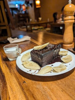 Chocolate Banana Cake at Ethos in Bangkok
