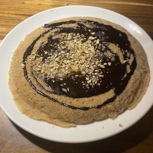 Chocolate almond pancakes  at Ethos in Bangkok