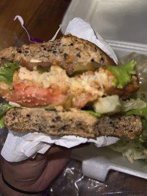 tempeh burger  at Ethos in Bangkok