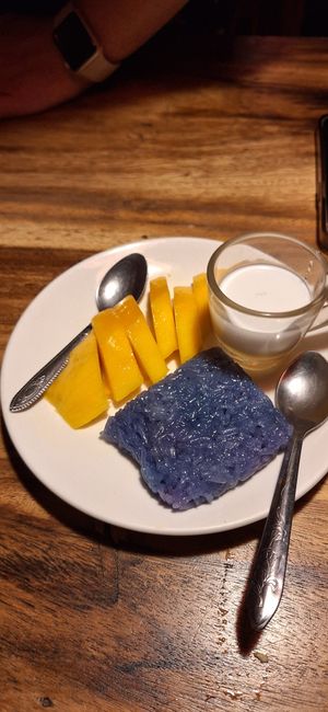 Mango sticky rice at Ethos in Bangkok