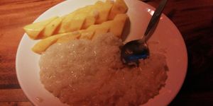Mango sticky rice at Ethos in Bangkok