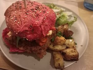 Burger at La Clairiere in Lille
