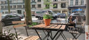 ouside at La Clairiere in Lille