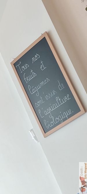 Organic fruits and vegetables at La Clairiere in Lille