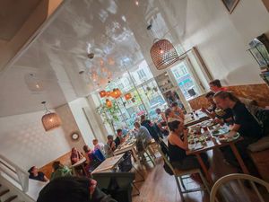 inside seats at La Clairiere in Lille