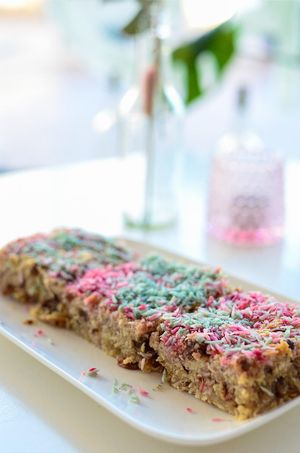 Bojo; Surnamese glutenfree cake made with coconut and cassava at Veggie Galore in Nijmegen