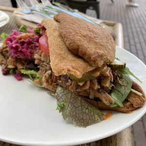 Greet sandwich! at Veggie Galore in Nijmegen