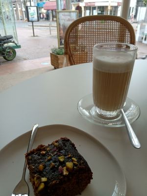 Latte at Veggie Galore in Nijmegen