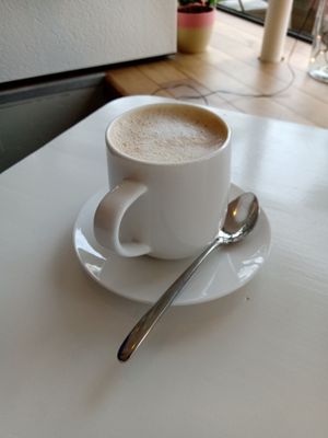 Flat white at Veggie Galore in Nijmegen