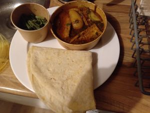 Classic tofu masala curry (takeaway) at Veggie Galore in Nijmegen