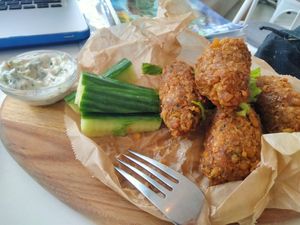 Vegan 'chicken wings' at Veggie Galore in Nijmegen